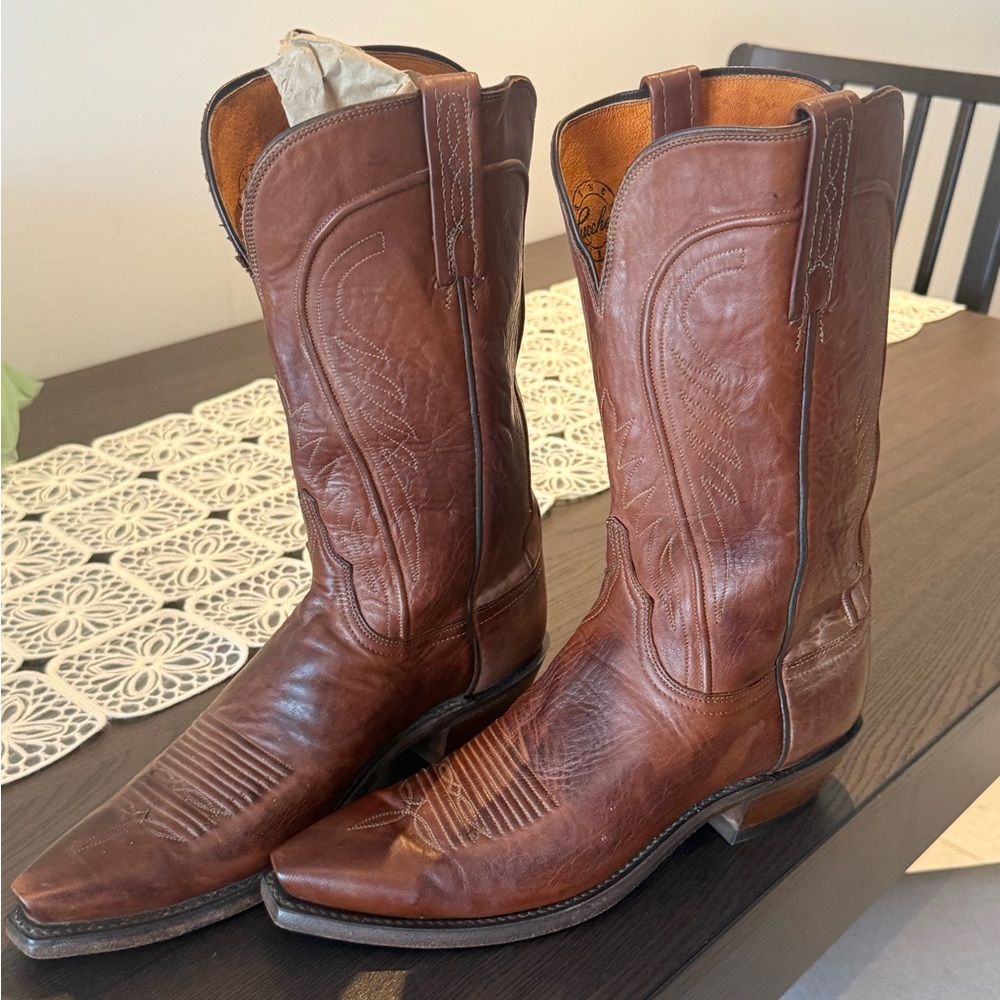 Vintage Lucchese Western Cowboy Boots